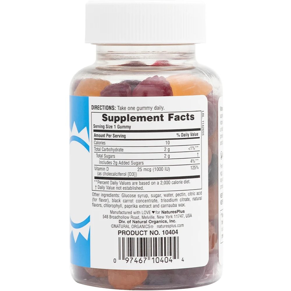 NATURES PLUS - GUMMIES Vitamin D3 1000IU - 60gummies