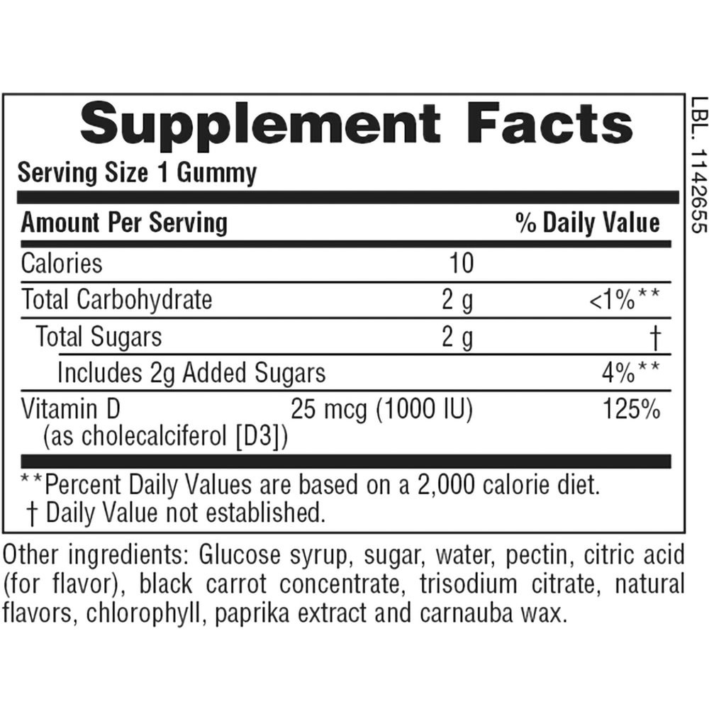 NATURES PLUS - GUMMIES Vitamin D3 1000IU - 60gummies