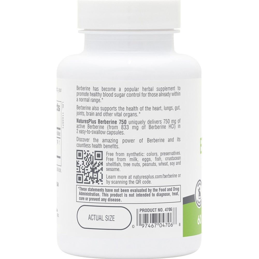 NATURES PLUS - Pro Berberine 750 - 60caps
