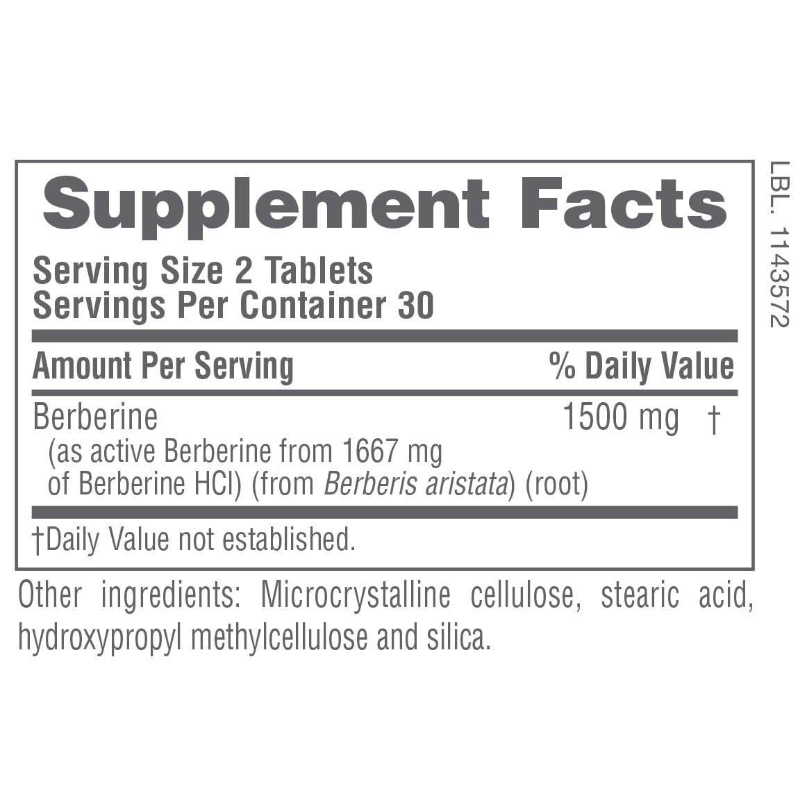 NATURES PLUS - Pro Berberine 1500mg - 60tabs