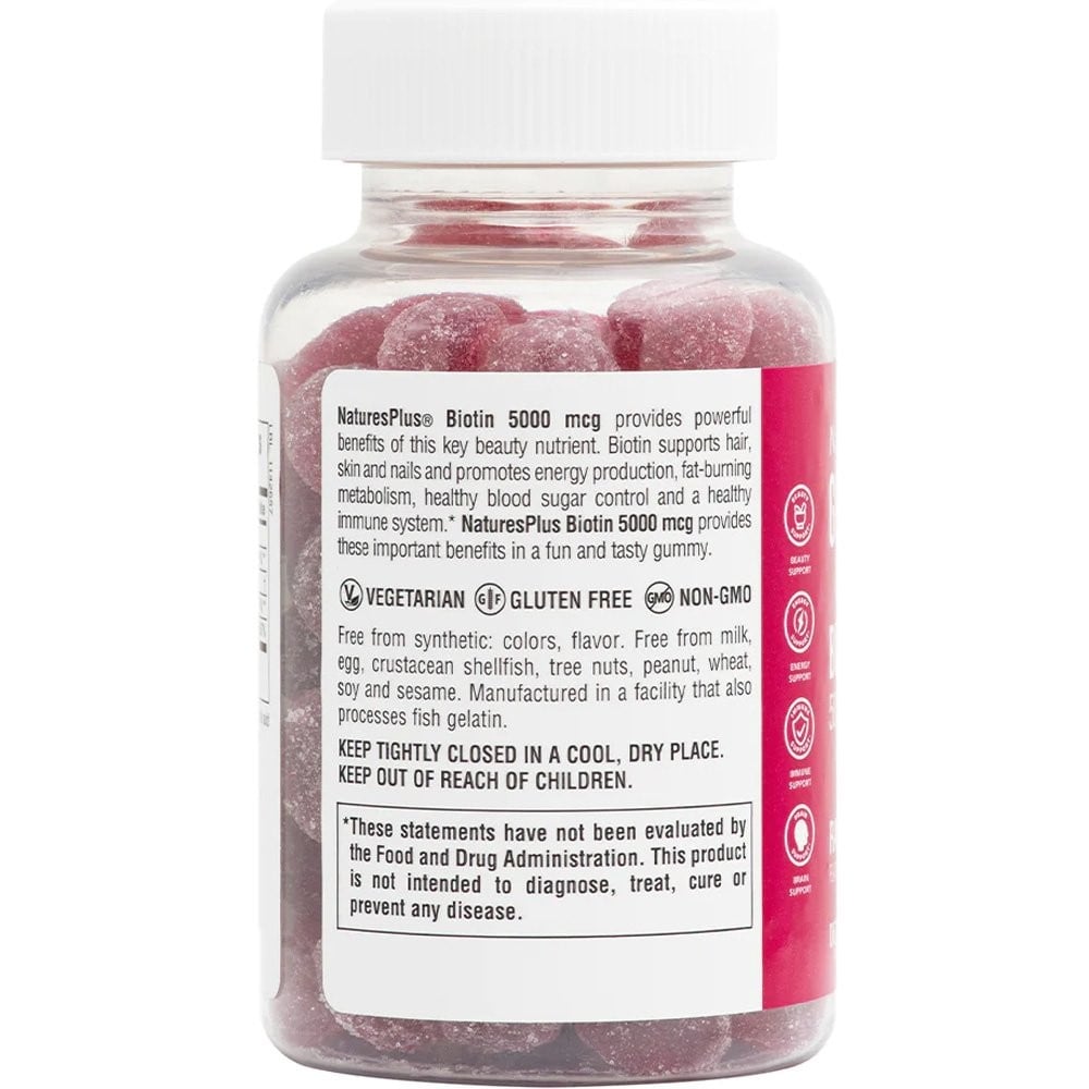 NATURES PLUS- Biotin 5000mcg - 60gummies