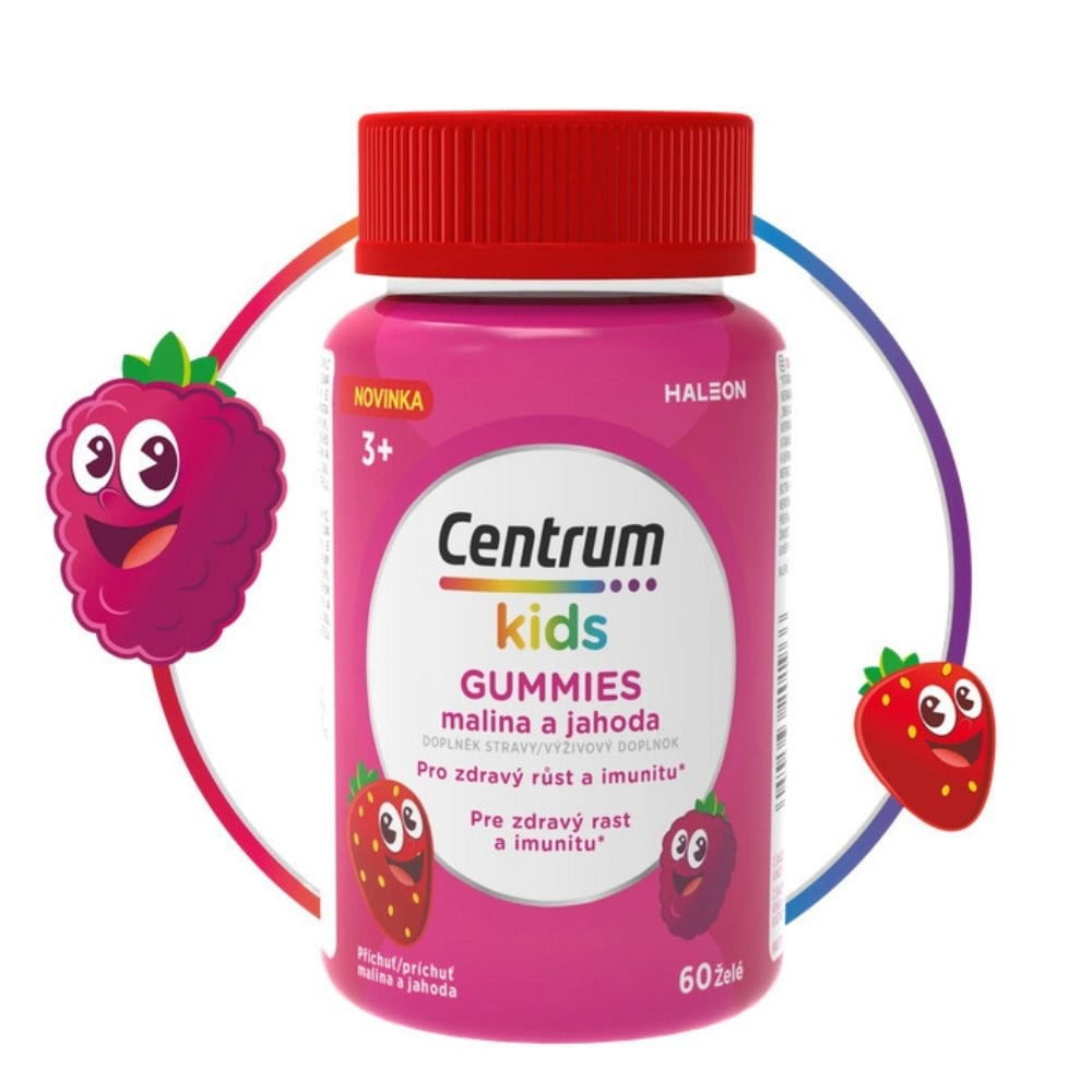 CENTRUM - KIDS Gummies Φράουλα & Βατόμουρο - 60gummies