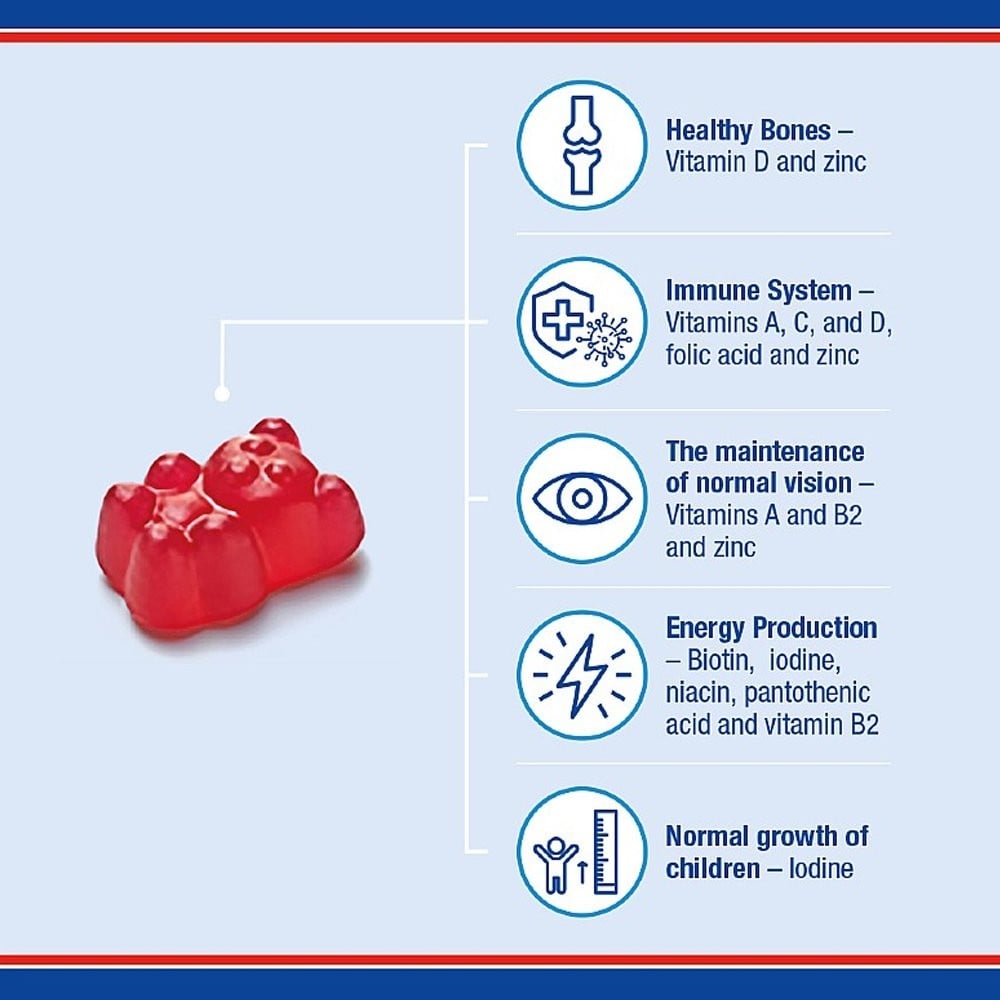 LAMBERTS - Multi-Guard for Kids 4+ με γεύση φράουλα - 60gummies