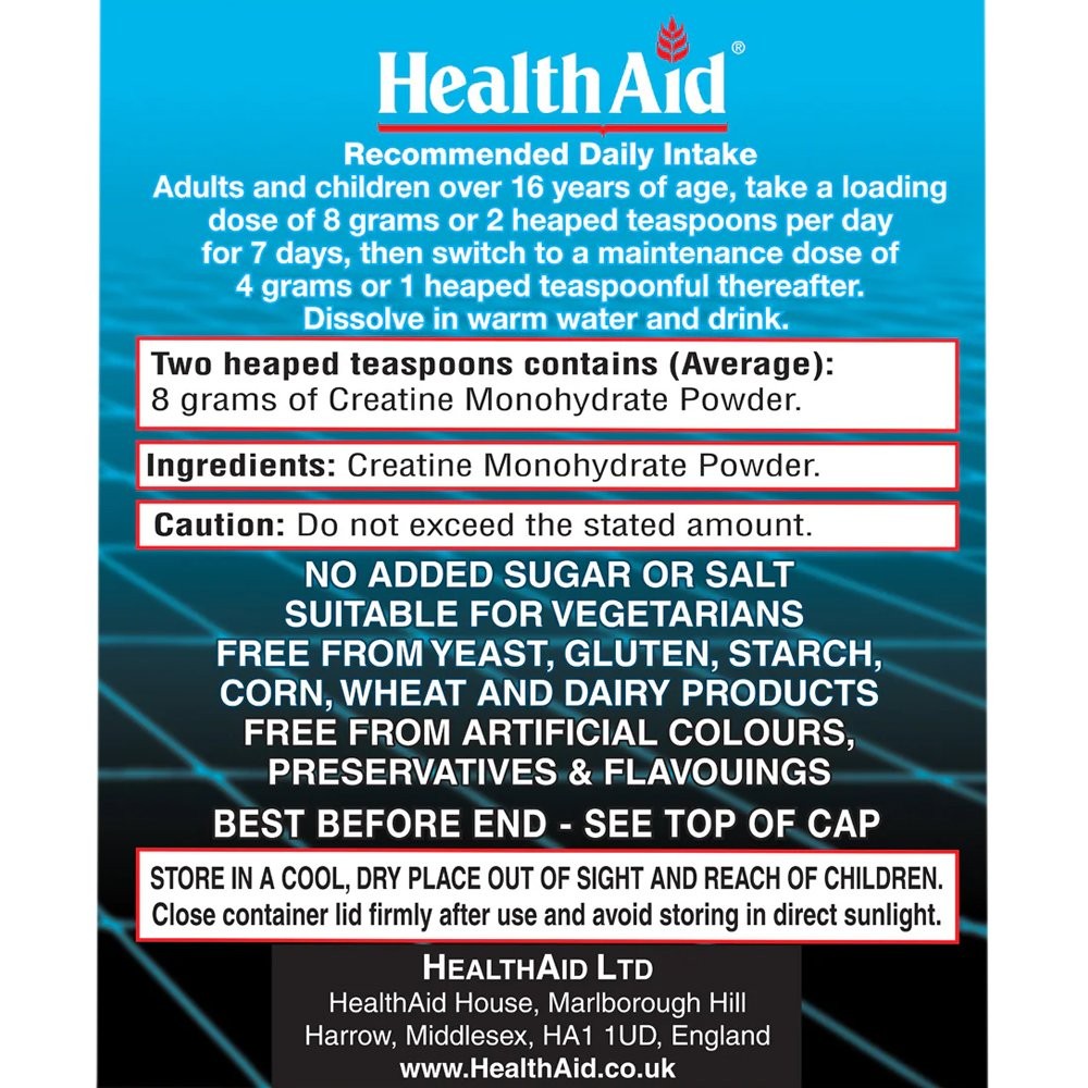 HEALTH AID - Creatine Monohydrate (powder) - 200gr