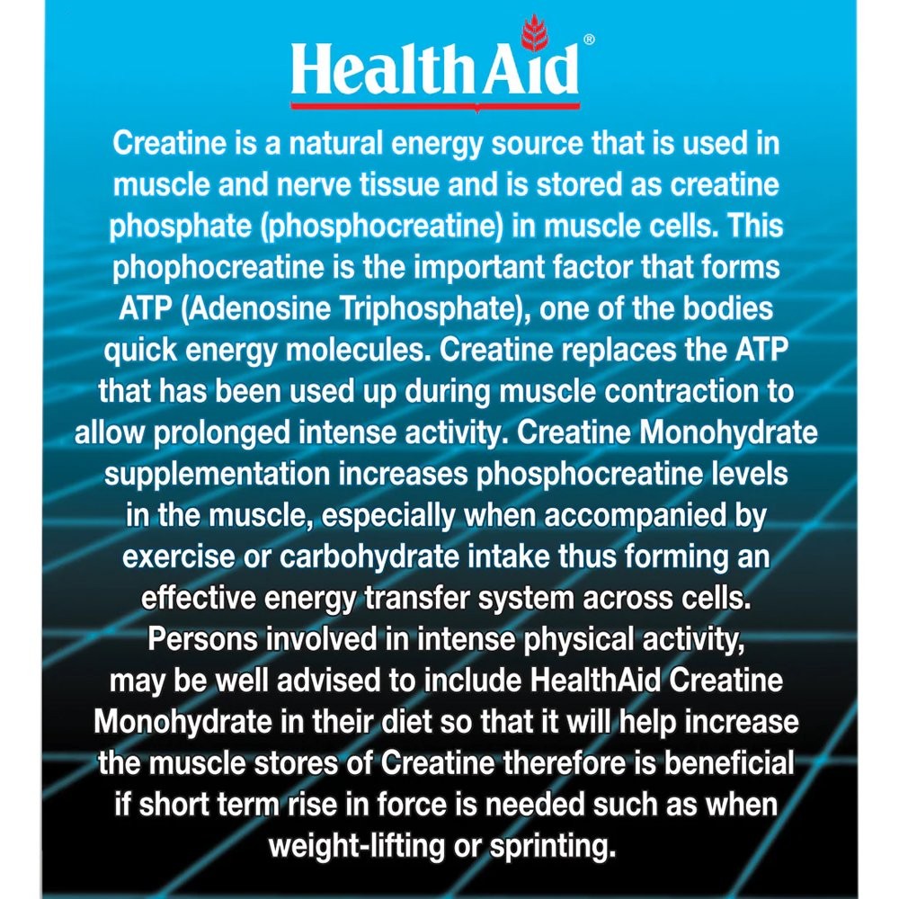 HEALTH AID - Creatine Monohydrate (powder) - 200gr