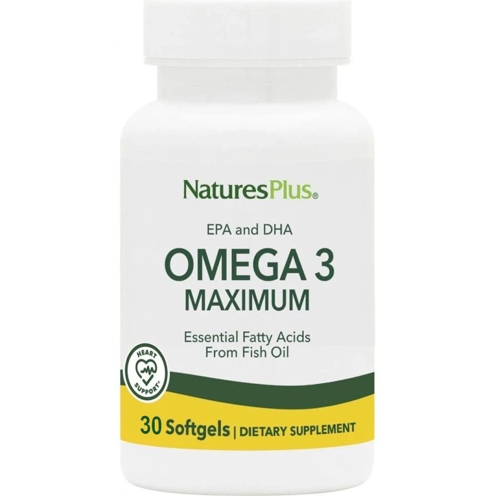 NATURES PLUS - PROMO PACK Omega 3 Maximum - 60tabs ΜΕ ΔΩΡΟ Omega 3 Maximum - 30tabs