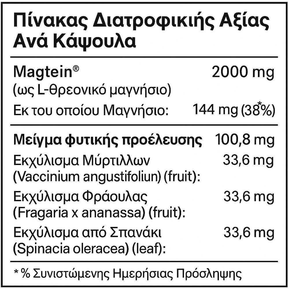 SOLGAR - MAGTEIN Magnesium L-Threonate - 60caps