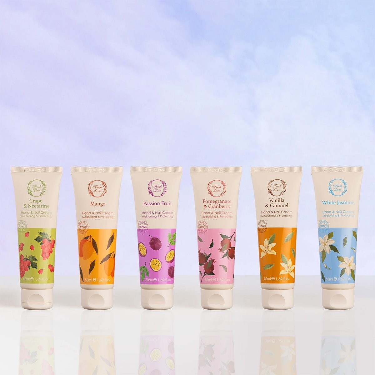 FRESH LINE - White Jasmine Hand & Nail Cream Ενυδάτωση χεριών & νυχιών - 50ml