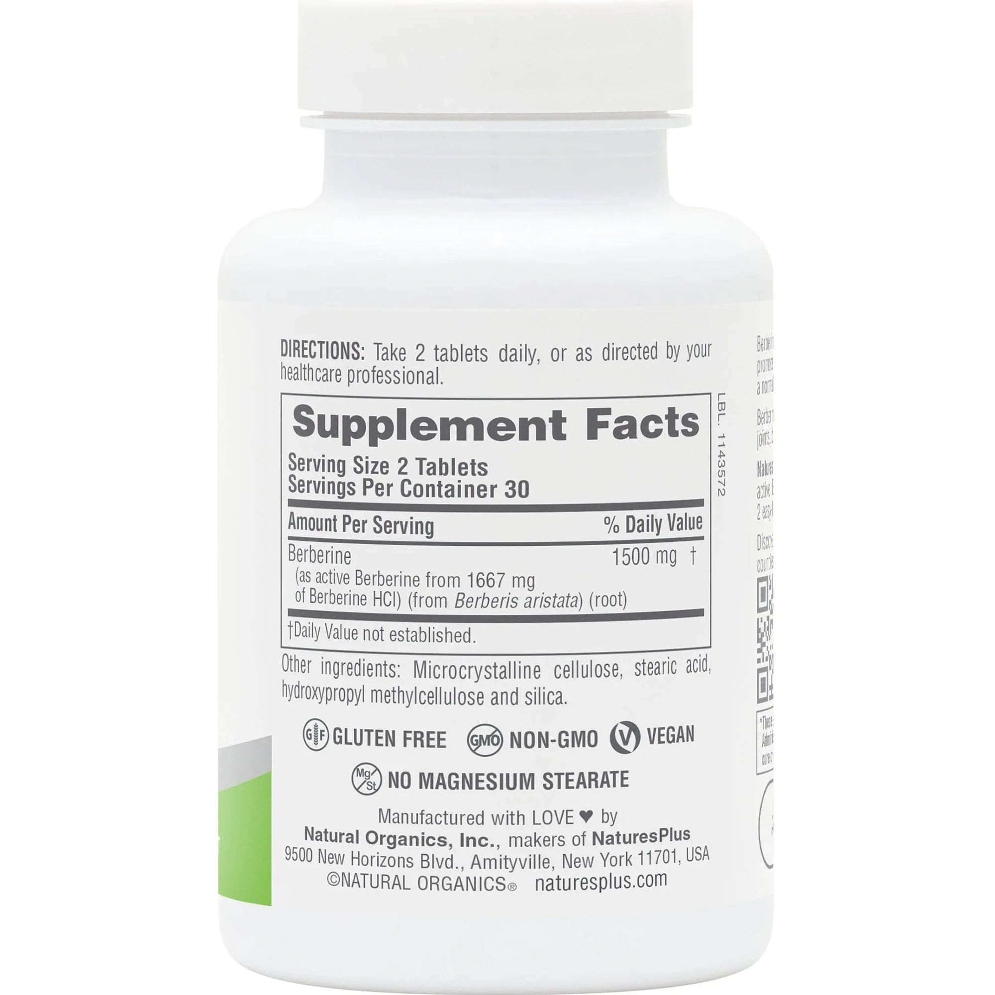 NATURES PLUS - Pro Berberine 1500mg - 30tabs
