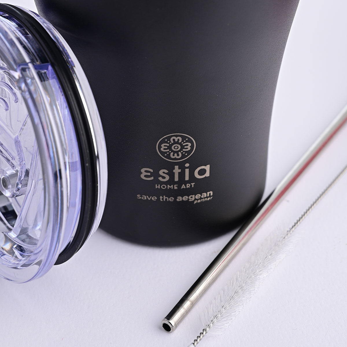 ESTIA - SAVE THE AEGEAN Θερμός Coffee Mug Midnight Black - 350ml