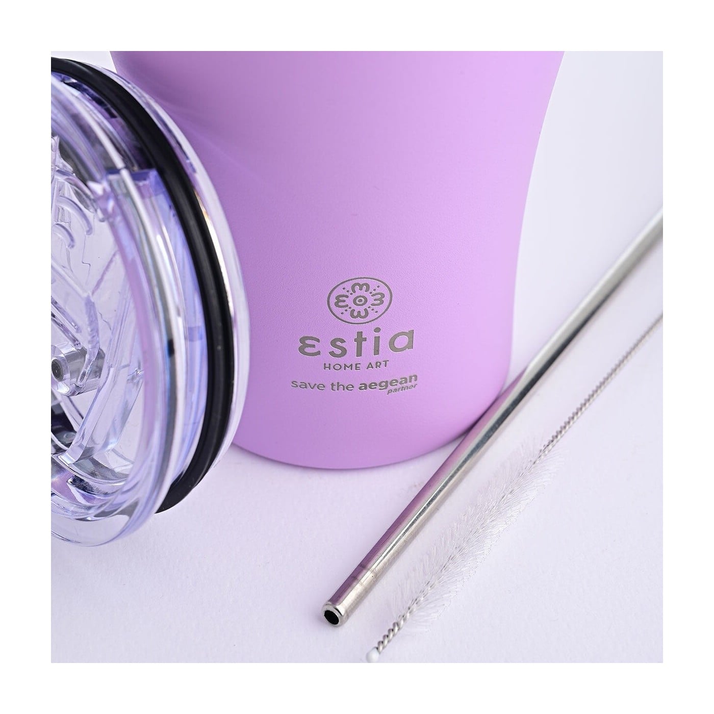 ESTIA - SAVE THE AEGEAN Θερμός Coffee Mug Lavender Purple - 350ml