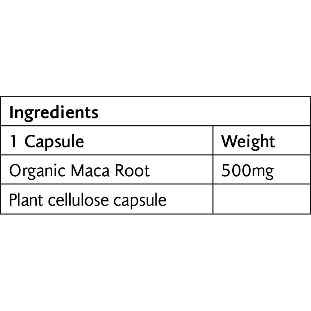 VIRIDIAN - Maca Root 500mg Ενέργεια & λίμπιντο - 60caps