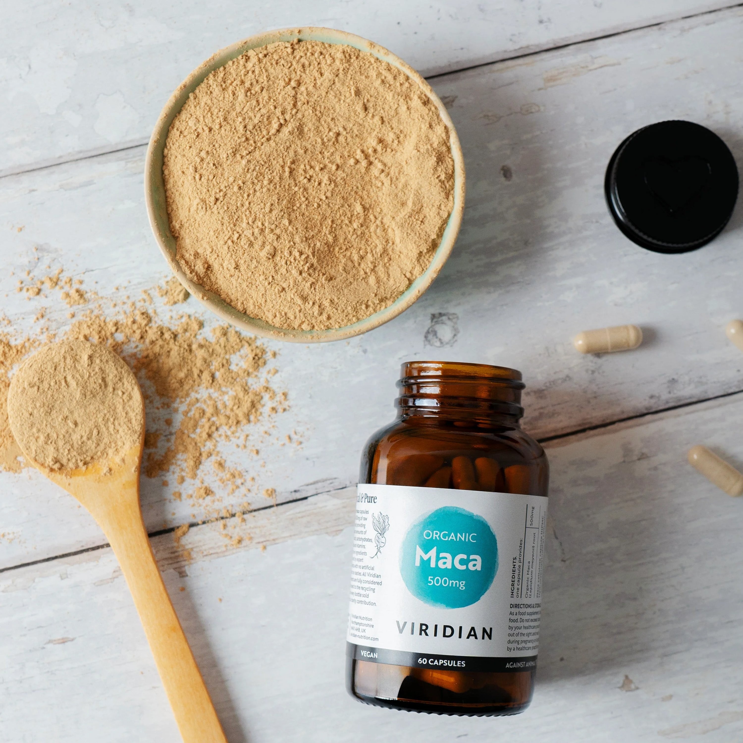 VIRIDIAN - Maca Root 500mg Ενέργεια & λίμπιντο - 60caps