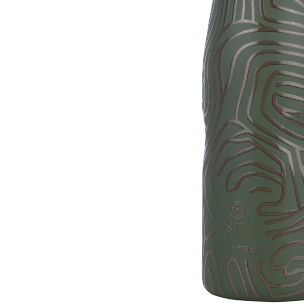 ESTIA - SAVE THE AEGEAN Travel Flask Θερμός Olive Flow - 500ml