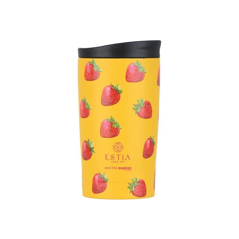 ESTIA - SAVE THE AEGEAN Θερμός Travel Mug Berry Bright - 350ml