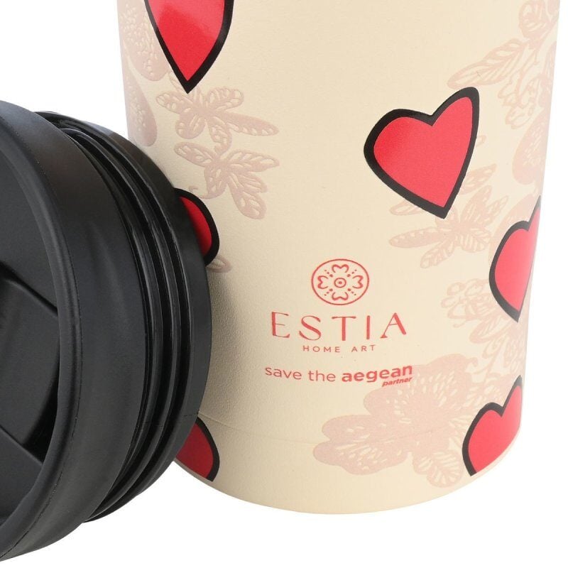 ESTIA - SAVE THE AEGEAN Θερμός Travel Mug Tender Lace - 350ml