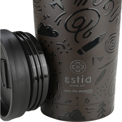 ESTIA - SAVE THE AEGEAN Θερμός Travel Mug Noir Echo - 350ml