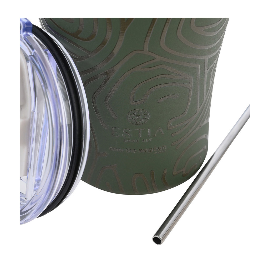ESTIA - SAVE THE AEGEAN Θερμός Coffee Mug Olive Flow - 350ml